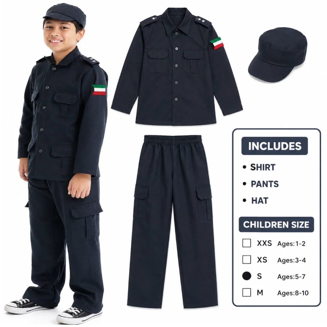 Kuwait Police Costume for Kids