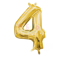 L34 NO.4 GOLD FOIL BALLOON 26X34