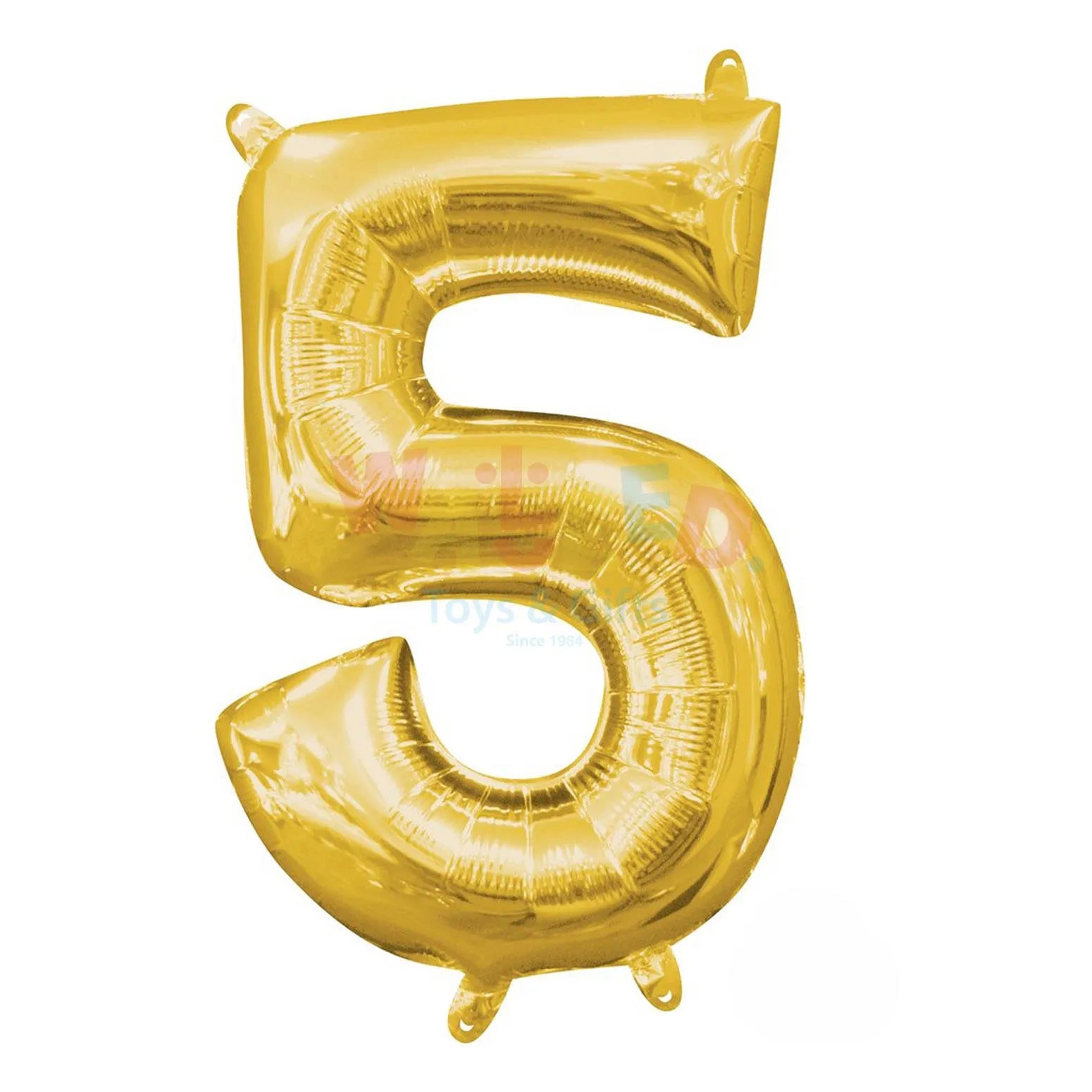 L34 NO.5 GOLD FOIL BALLOON 29X34"