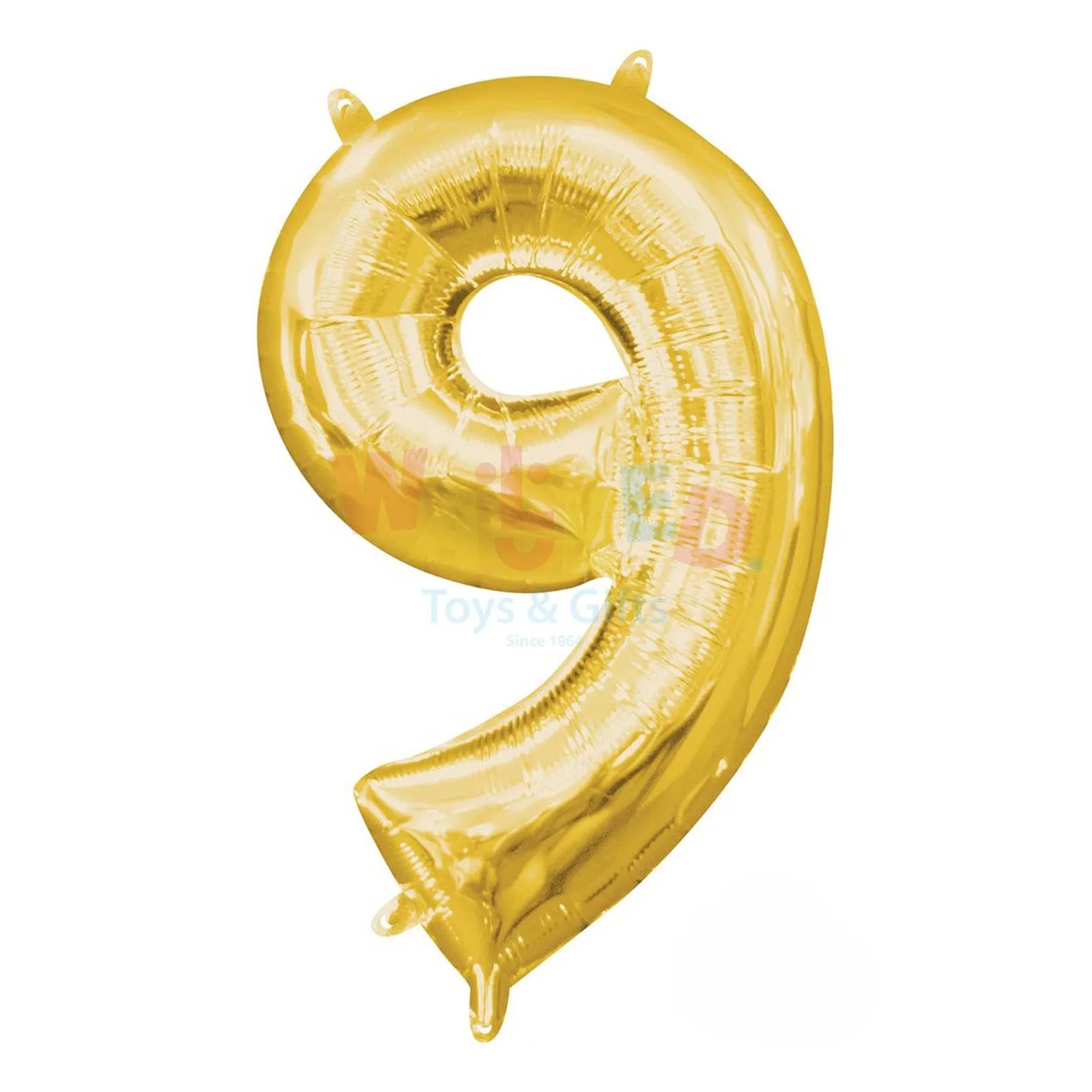 L34 NO.9 GOLD SUPERSHAPE BALLOON