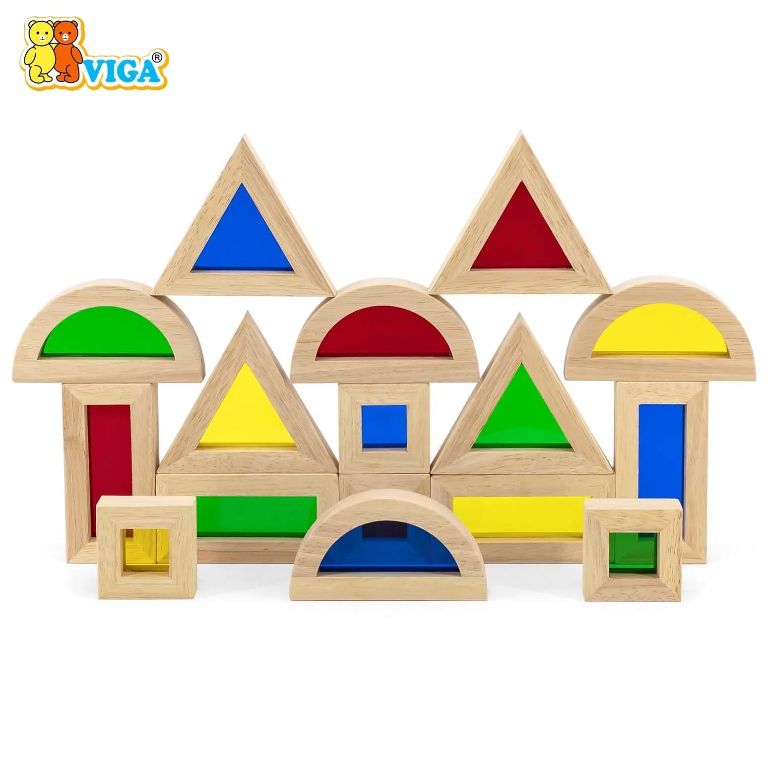 viga Large Color Blocks 16pcs Set