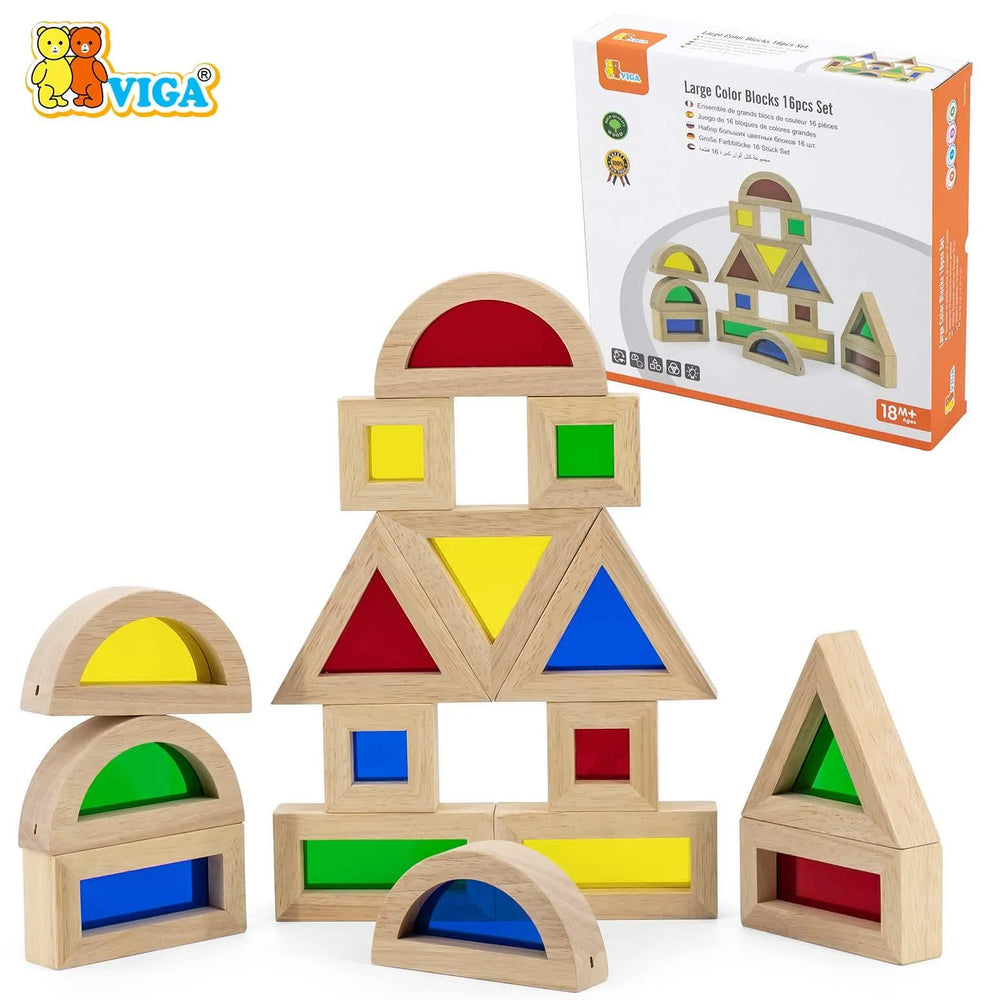 viga Large Color Blocks 16pcs Set