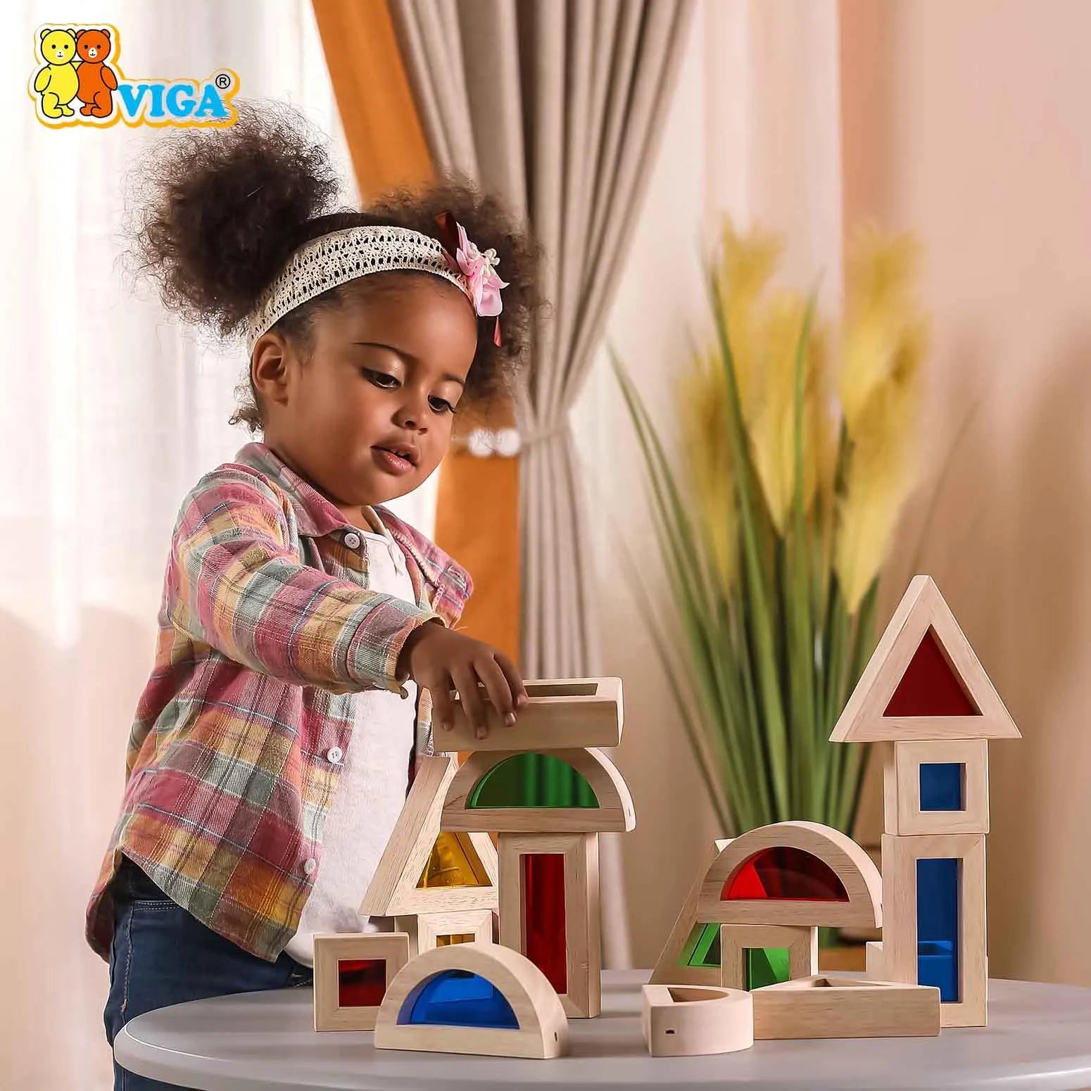 viga Large Color Blocks 16pcs Set