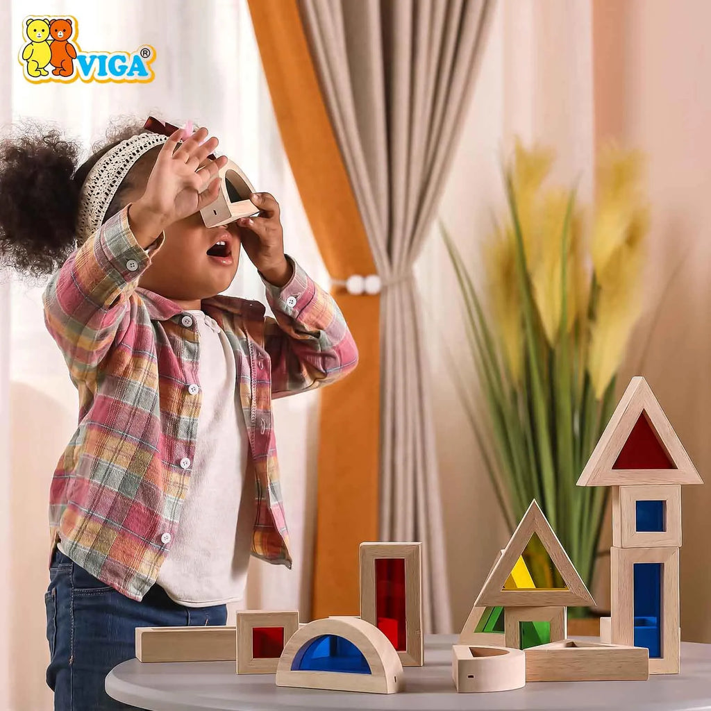 viga Large Color Blocks 16pcs Set