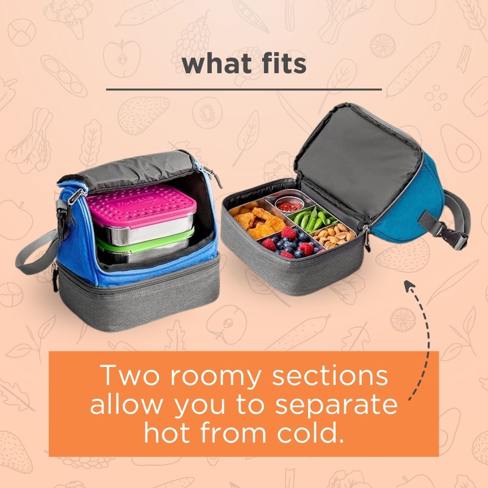 Lunchbots Deluxe Lunch Bag - Aqua