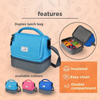 Lunchbots Deluxe Lunch Bag - Aqua