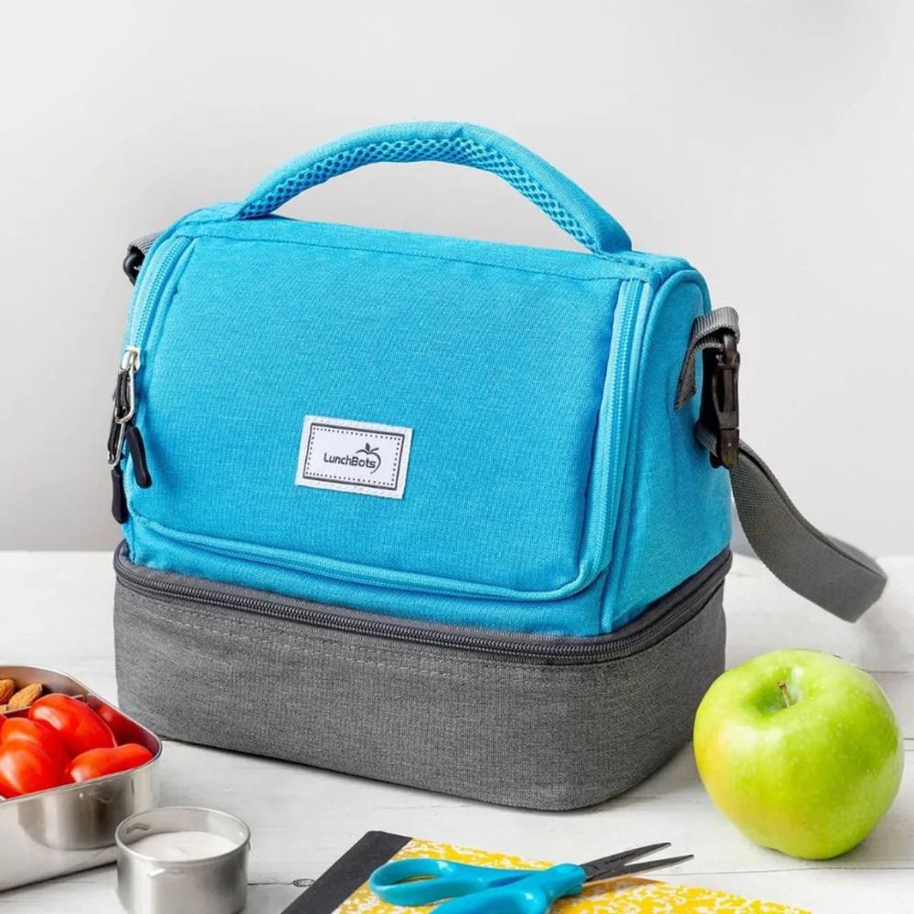 Lunchbots Deluxe Lunch Bag - Aqua