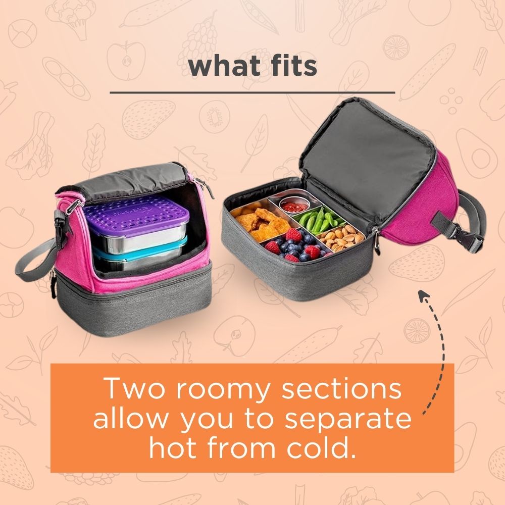 Lunchbots Deluxe Lunch Bag - Pink