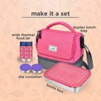 Lunchbots Deluxe Lunch Bag - Pink