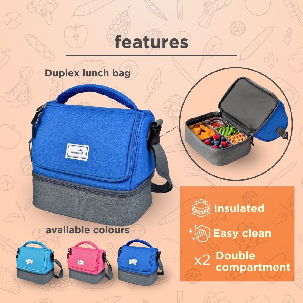 Lunchbots Deluxe Lunch Bag - Royal