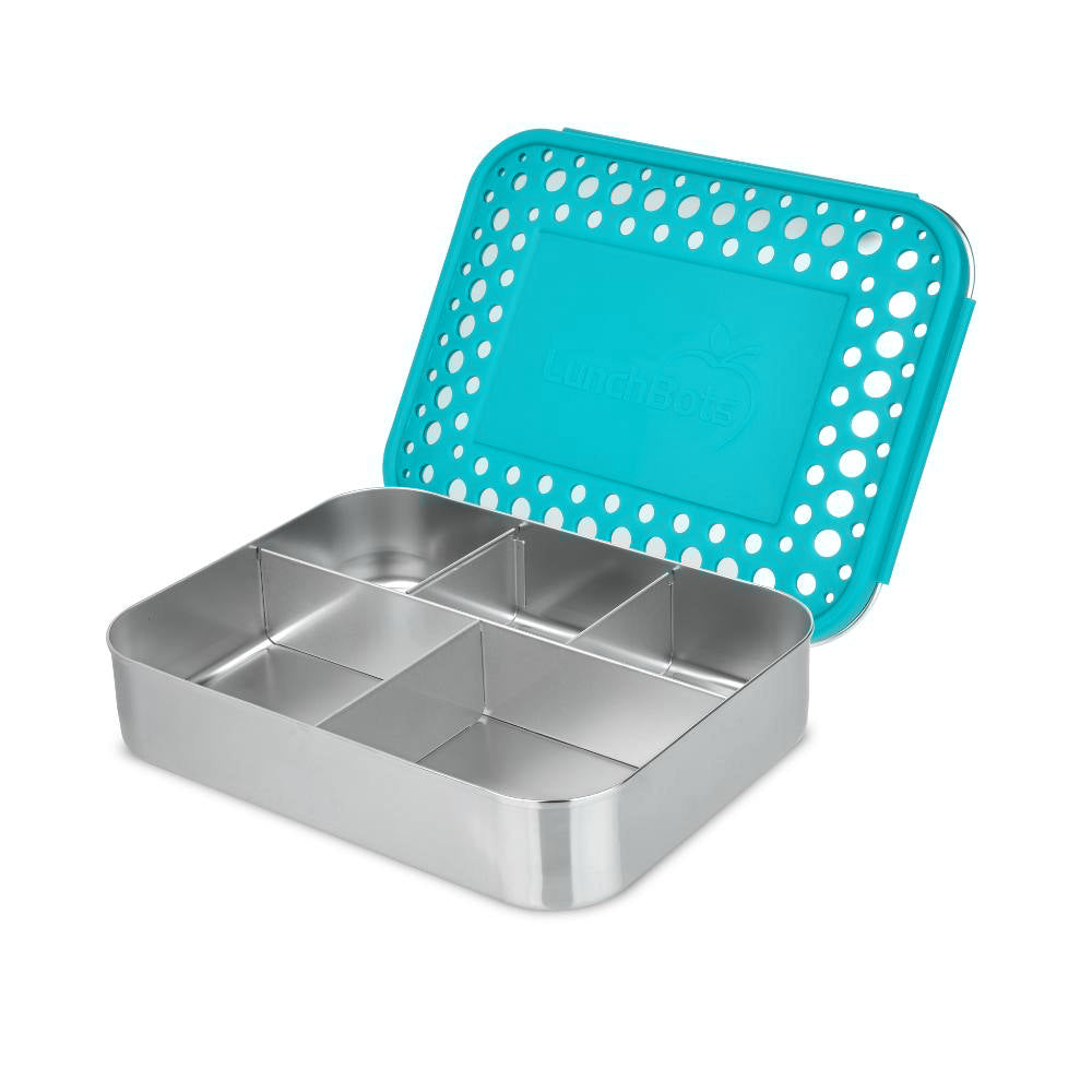 Lunchbots Large Bento Box - Cinco - Aqua