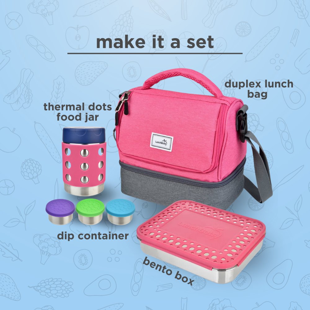 Lunchbots Thermal Dots - 8oz - Pink