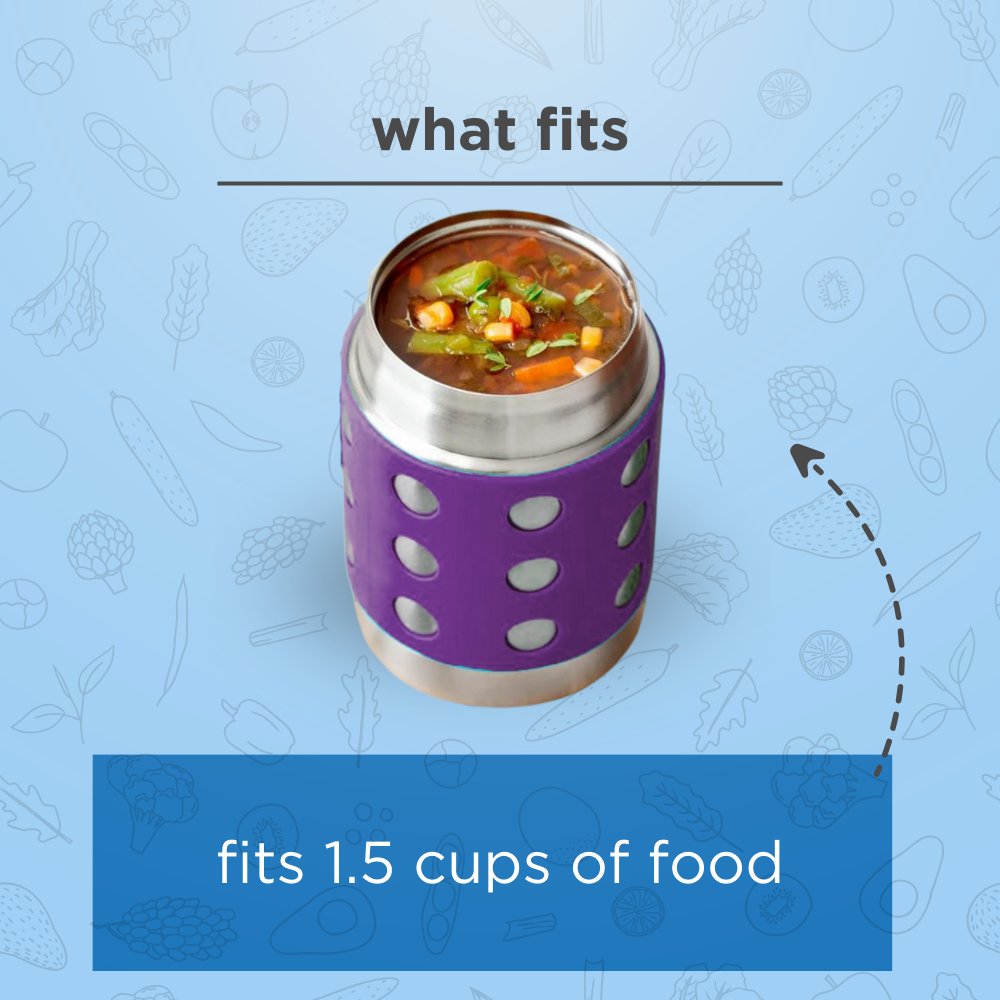 Lunchbots Thermal Dots - 12oz - Purple