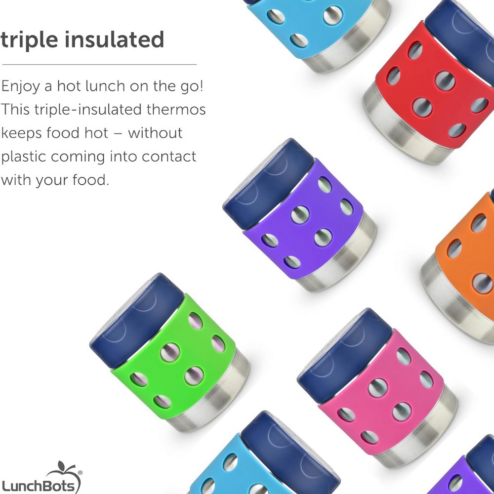 Lunchbots Thermal Dots - 12oz - Purple