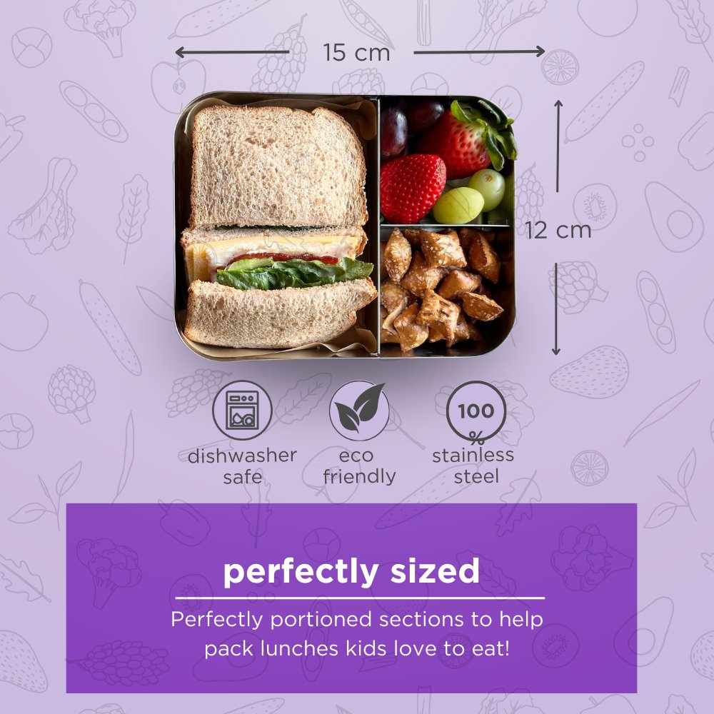 Lunchbots Medium Trio - Aqua