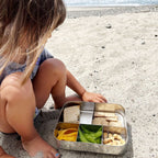 Lunchbots Large Bento Box - Trio - Blue