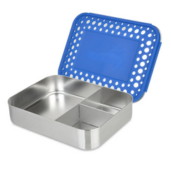 Lunchbots Large Bento Box - Trio - Blue