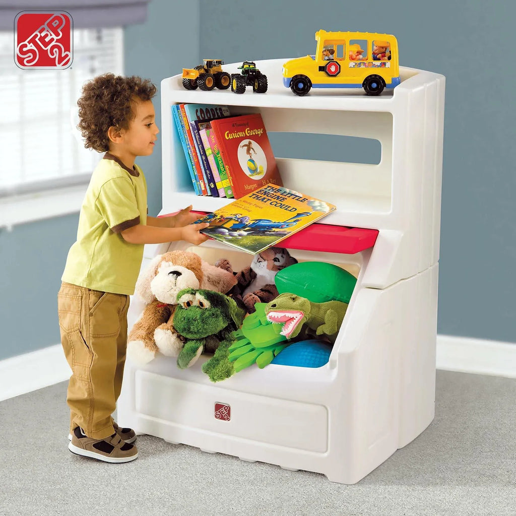 Step2 L&H BOOKCASE STORAGE CHEST,RED - Kraft Carton