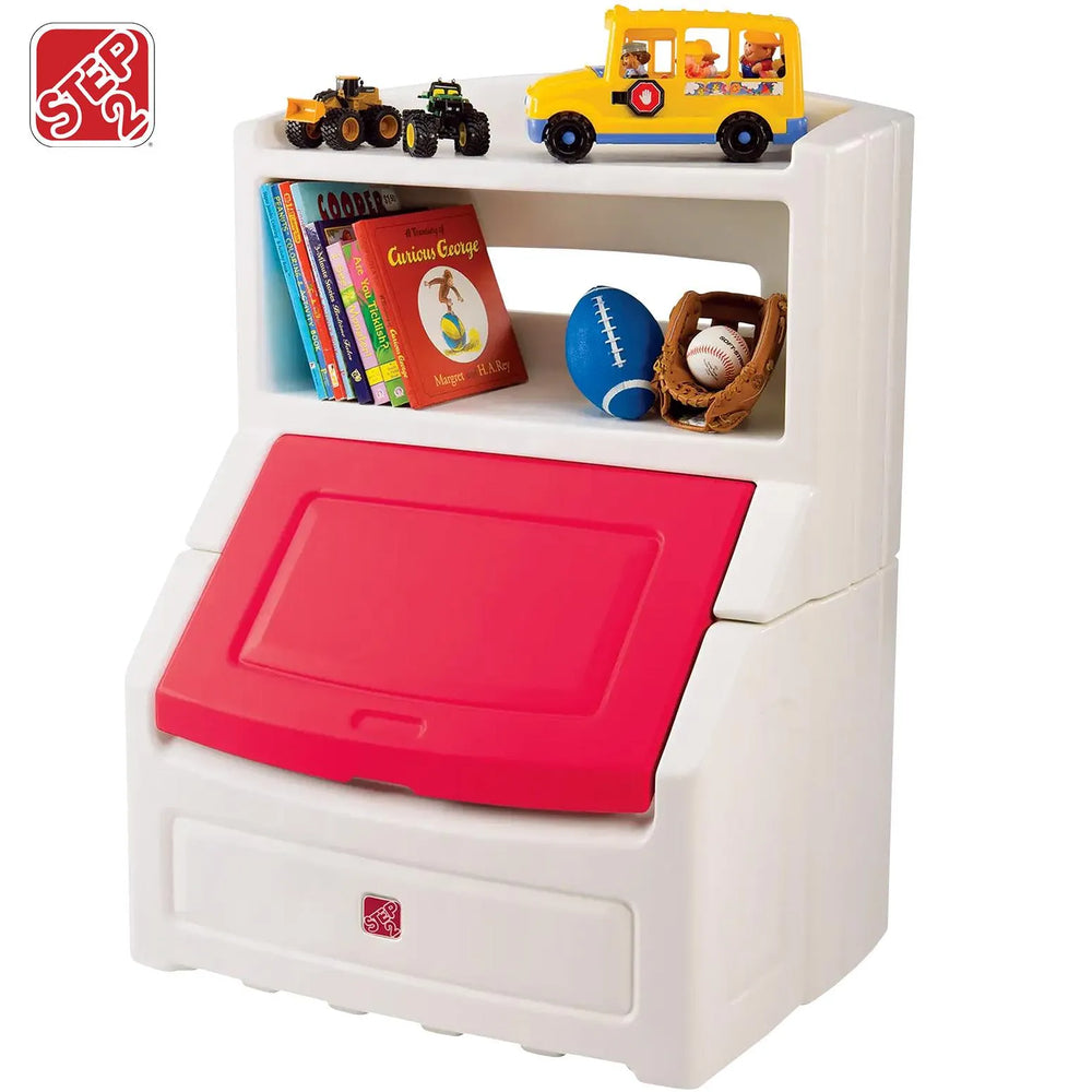 Step2 L&H BOOKCASE STORAGE CHEST,RED - Kraft Carton