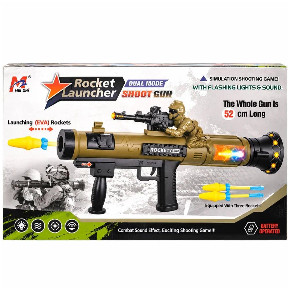 Light and Sound Rocket Launcher Toy
