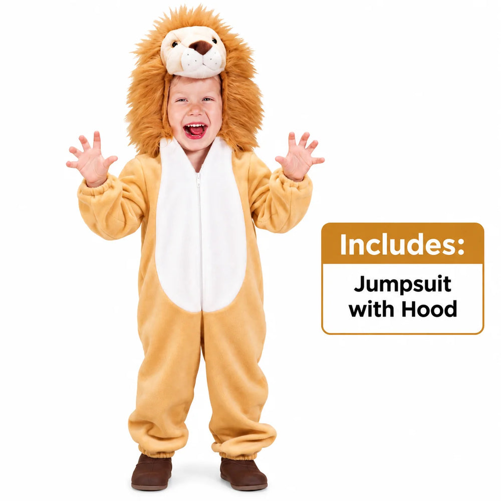 Lion Jumpsuit Costume with Hood