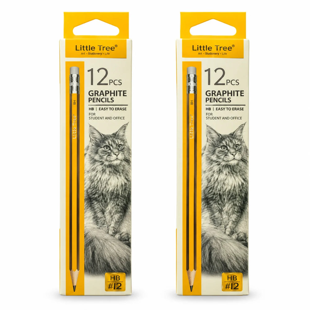 Little tree Blue and black stripe lacquer pencil set-QG111281