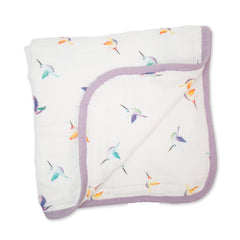 Lulujo Bamboo Crib Quilt Hummingbirds