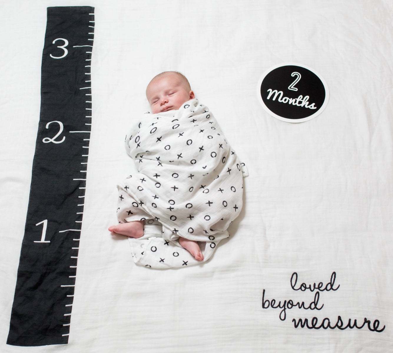 Babys first year blanket & card set love beyond measure