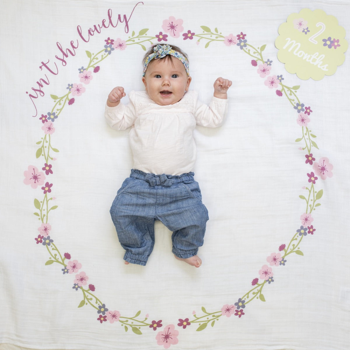 Lulujo, Baby's First Year™ Blanket & Cards - Isn't She Lovely