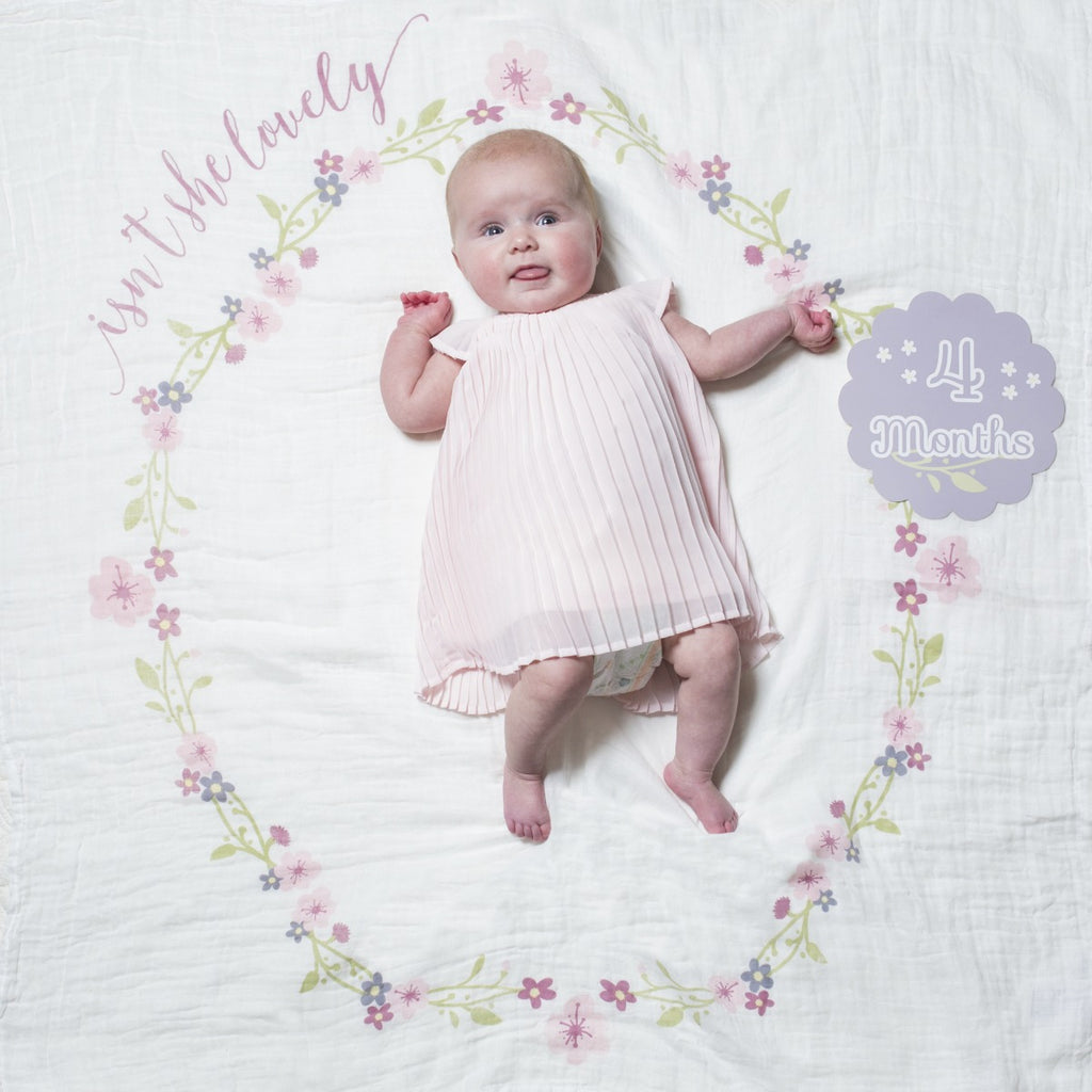 Lulujo, Baby's First Year™ Blanket & Cards - Isn't She Lovely