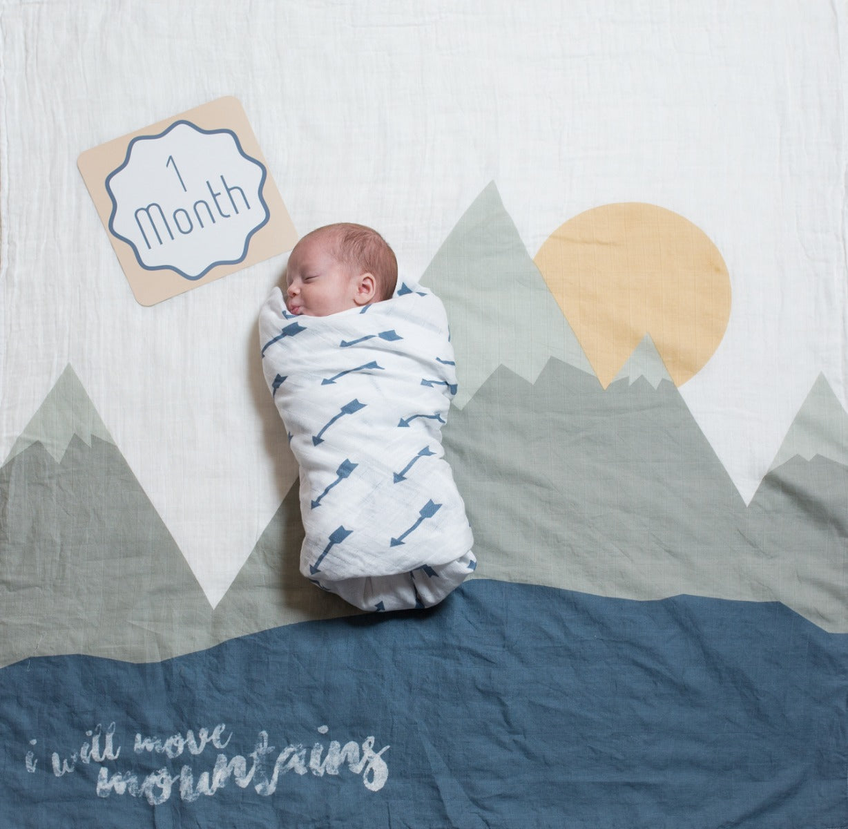 Lulujo, Baby's First Year™ Blanket & Cards, I Move Mountains