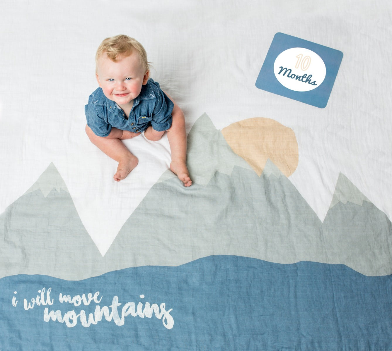 Lulujo, Baby's First Year™ Blanket & Cards, I Move Mountains