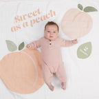 Lulujo Baby's First Year Blanket&Cards Set - Sweet as a Peach