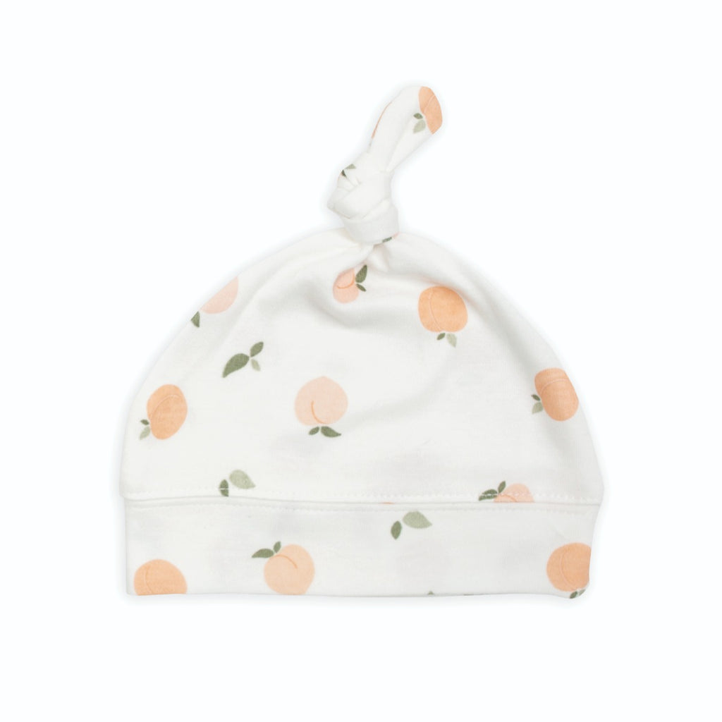 Lulujo Hello World Swaddle & Hat Set - Peaches