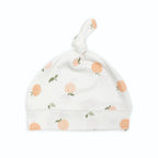 Lulujo Hello World Swaddle & Hat Set - Peaches