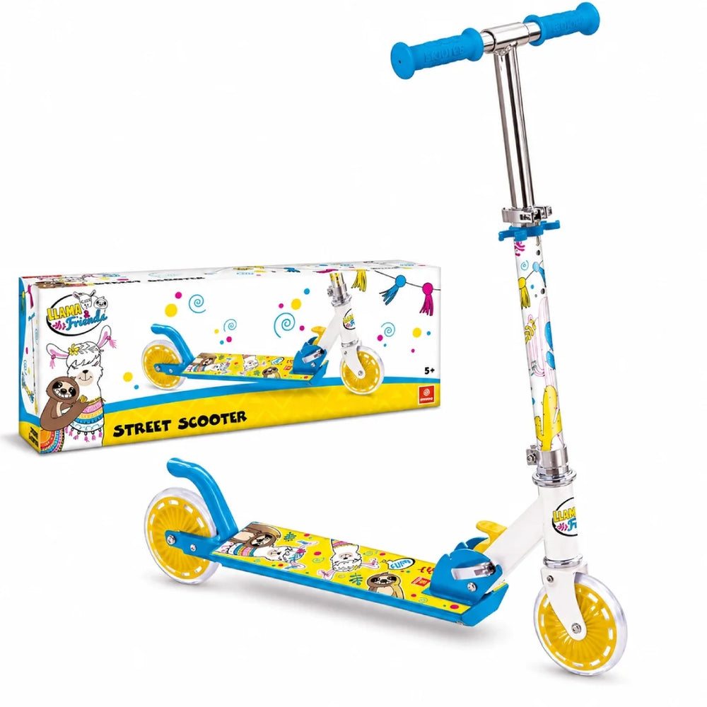 Llama Friend Kids Aluminum Scooter 2 Wheels Foldable 120mm