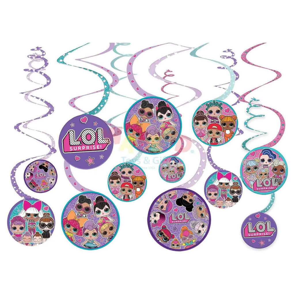 LOL SURPRISE SWIRL DECORS-12PCS