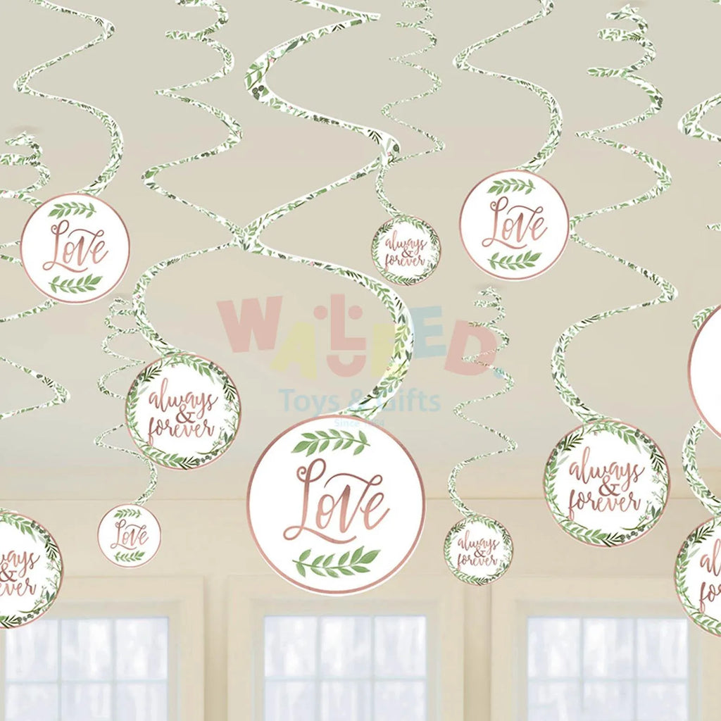 LOVE AND LEAVES SPIRAL DECORATION