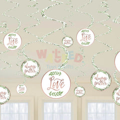 LOVE AND LEAVES SPIRAL DECORATION
