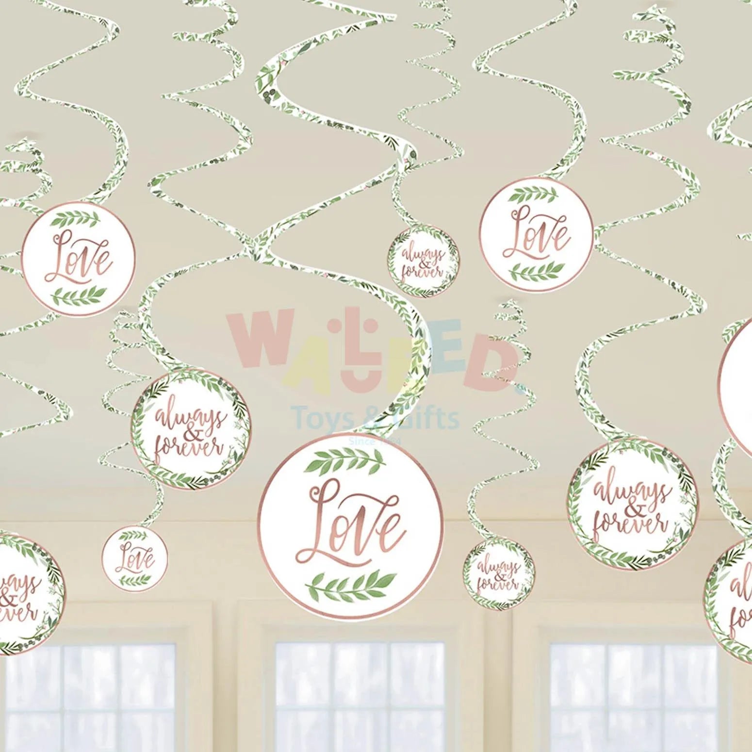 LOVE AND LEAVES SPIRAL DECORATION