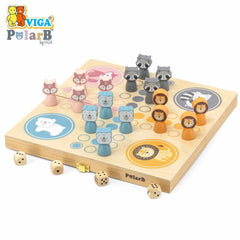 Ludo Wooden Board Game Set for Kids