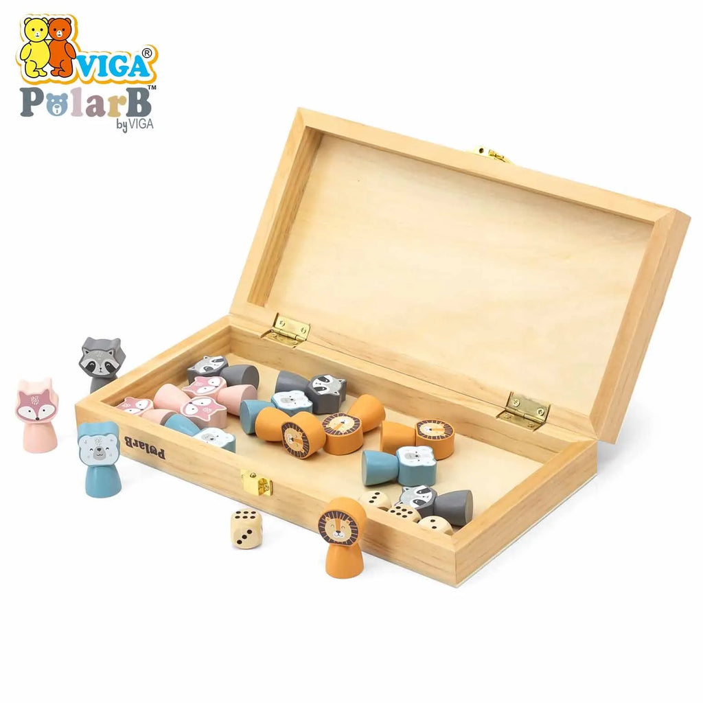 Ludo Wooden Board Game Set for Kids