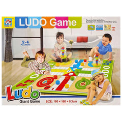 RONG FEI Giant Ludo Game Mat 180x160CM Foldable Family Toy