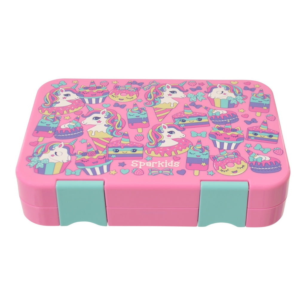 SPARKIDS - LUNCH BOX 4COMPARTMENT- UNICORN