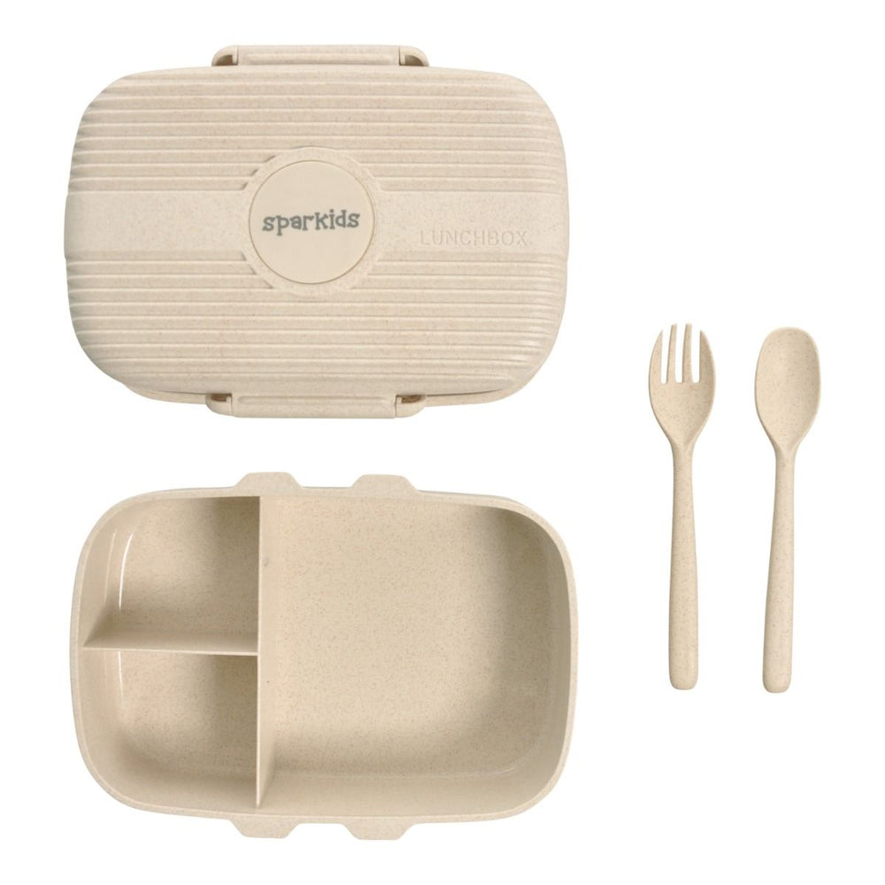 Sparkids eco friendly beige lunch box.