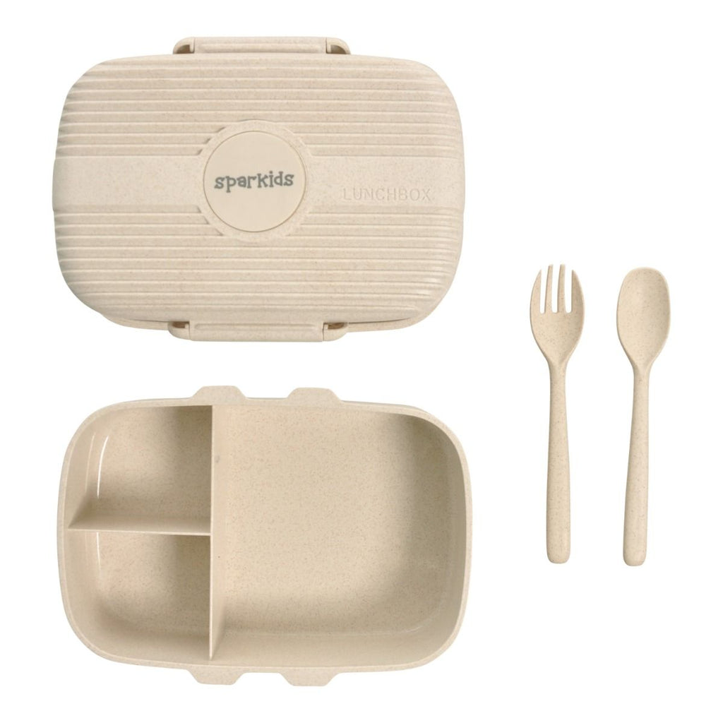 Sparkids eco friendly beige lunch box