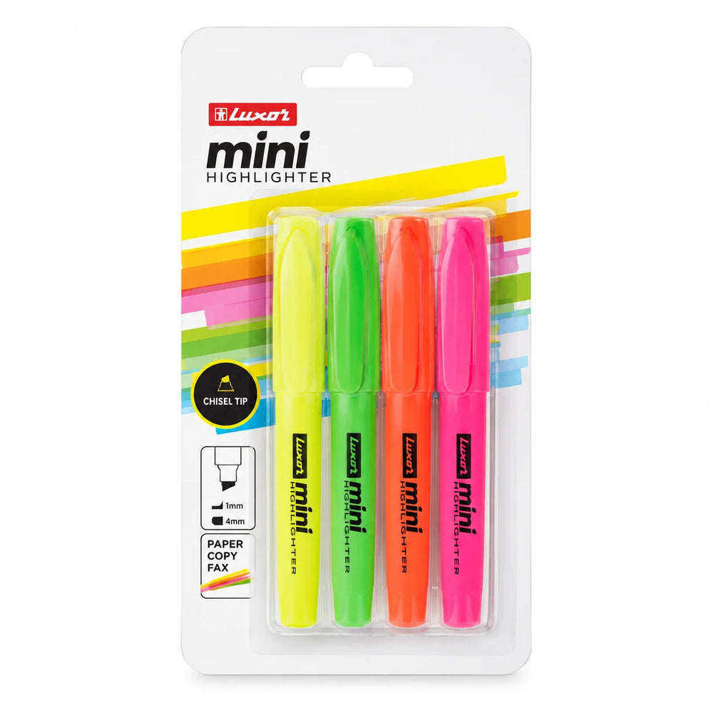 Luxor Mini Highliter ASST 4000/4BC