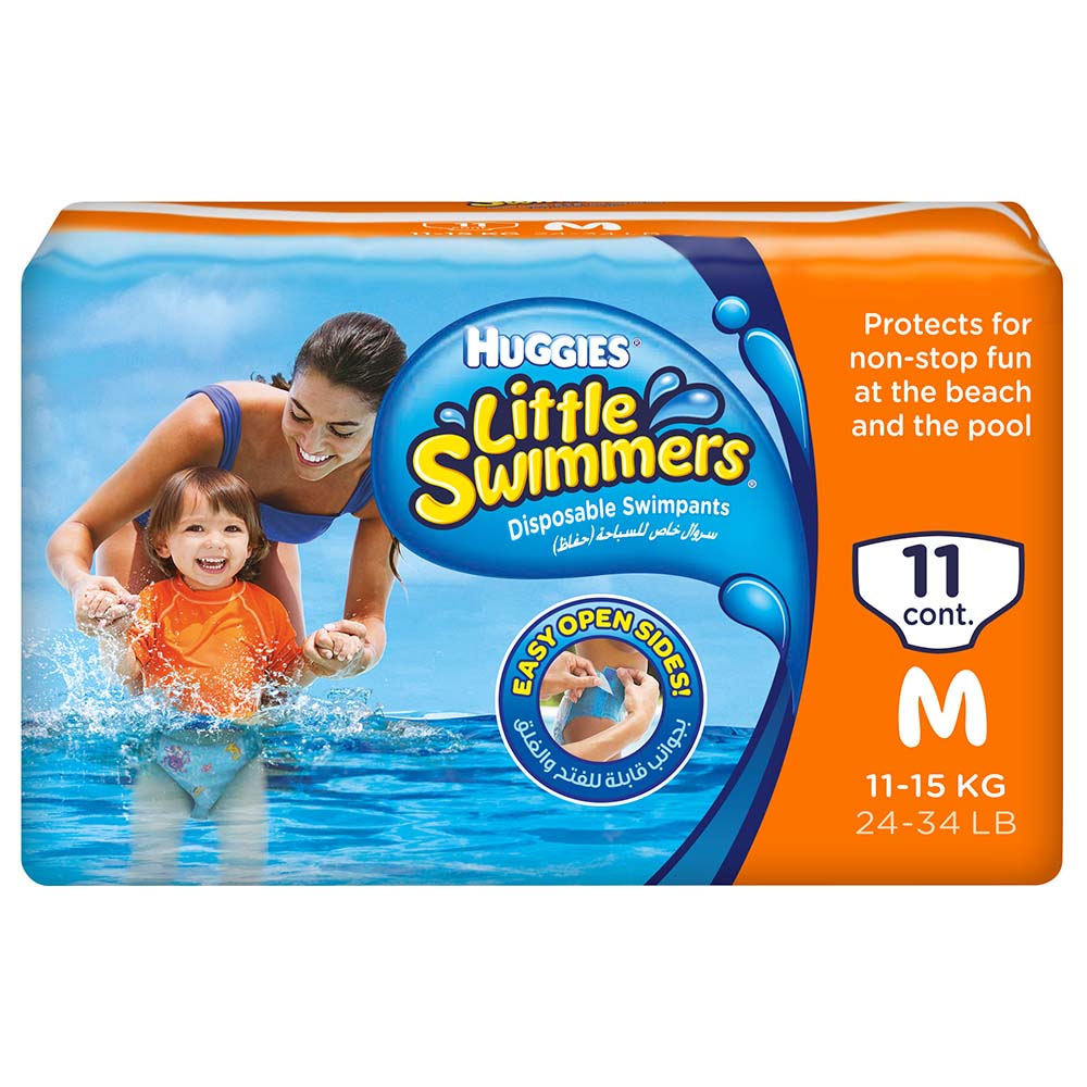 Huggies  little swimmers medium 11kg-15kg  11diapers