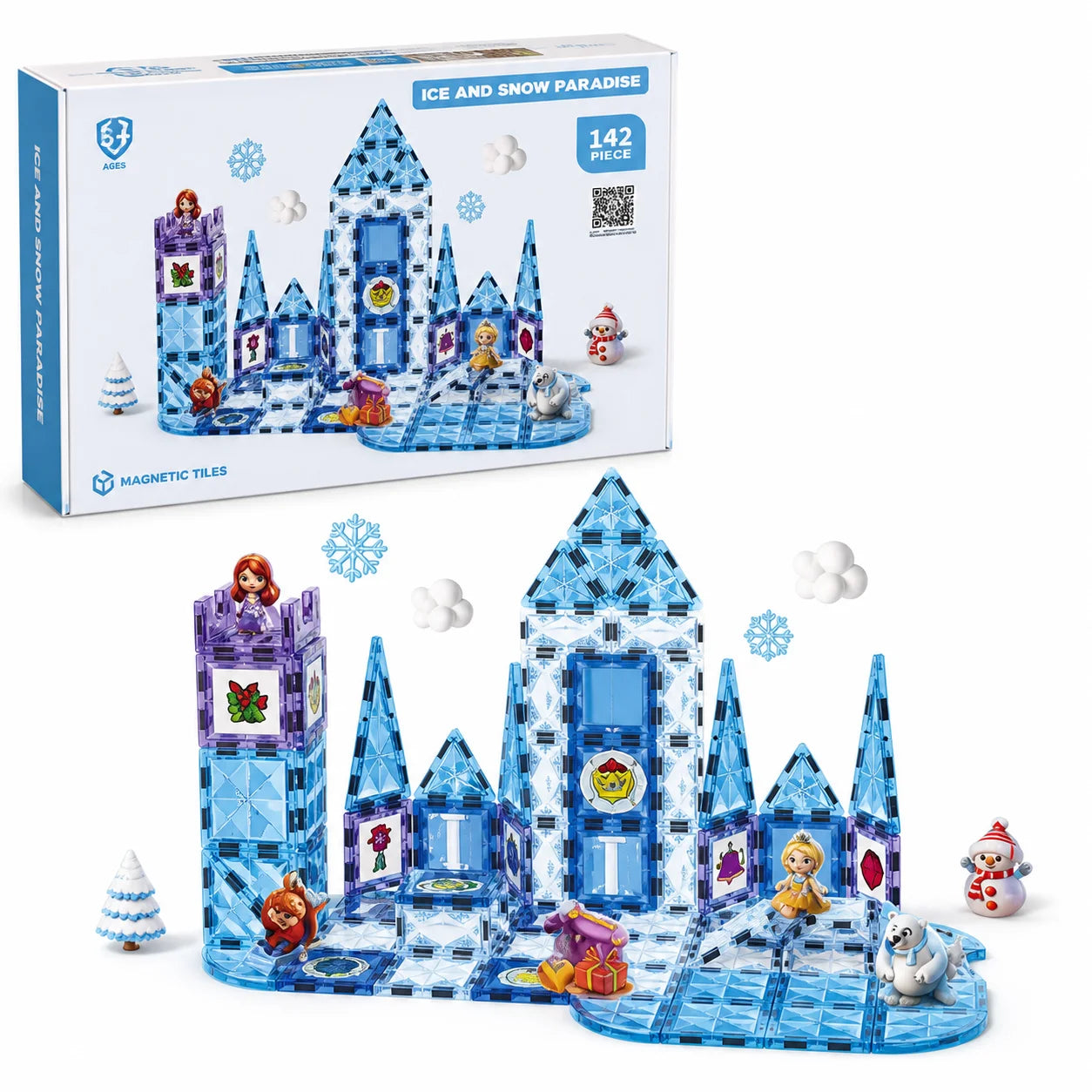 Magnetic Building Tiles – Ice & Snow Palace