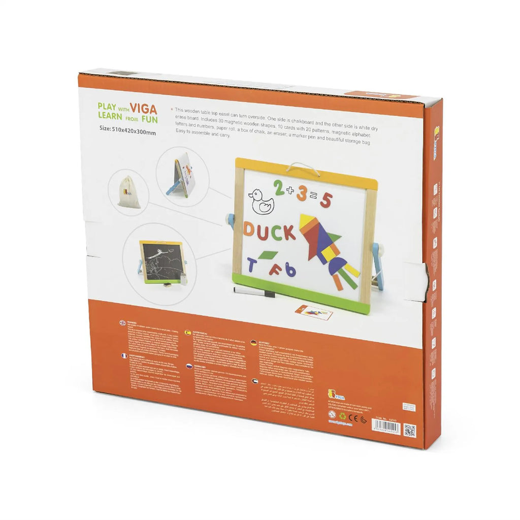 Magnetic Dry Erase and Chalk Board w/Accessories